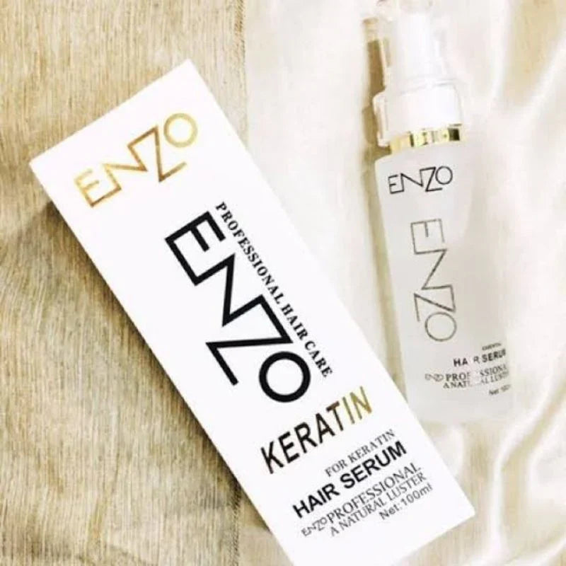 ENZO Keratin Hair Serum 100ml – Smooth, Shiny & Damage Repair Formula