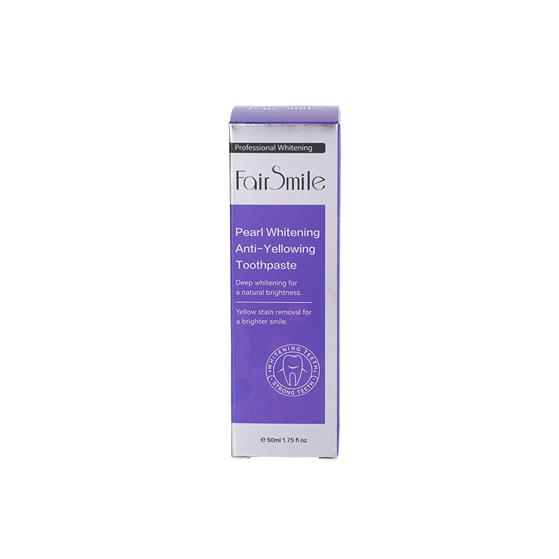 Fair Smile Organic Whitening Toothpaste Anti Yellow Refreshing Cleaning Teeth Oral Care Purple Teeth Paste
